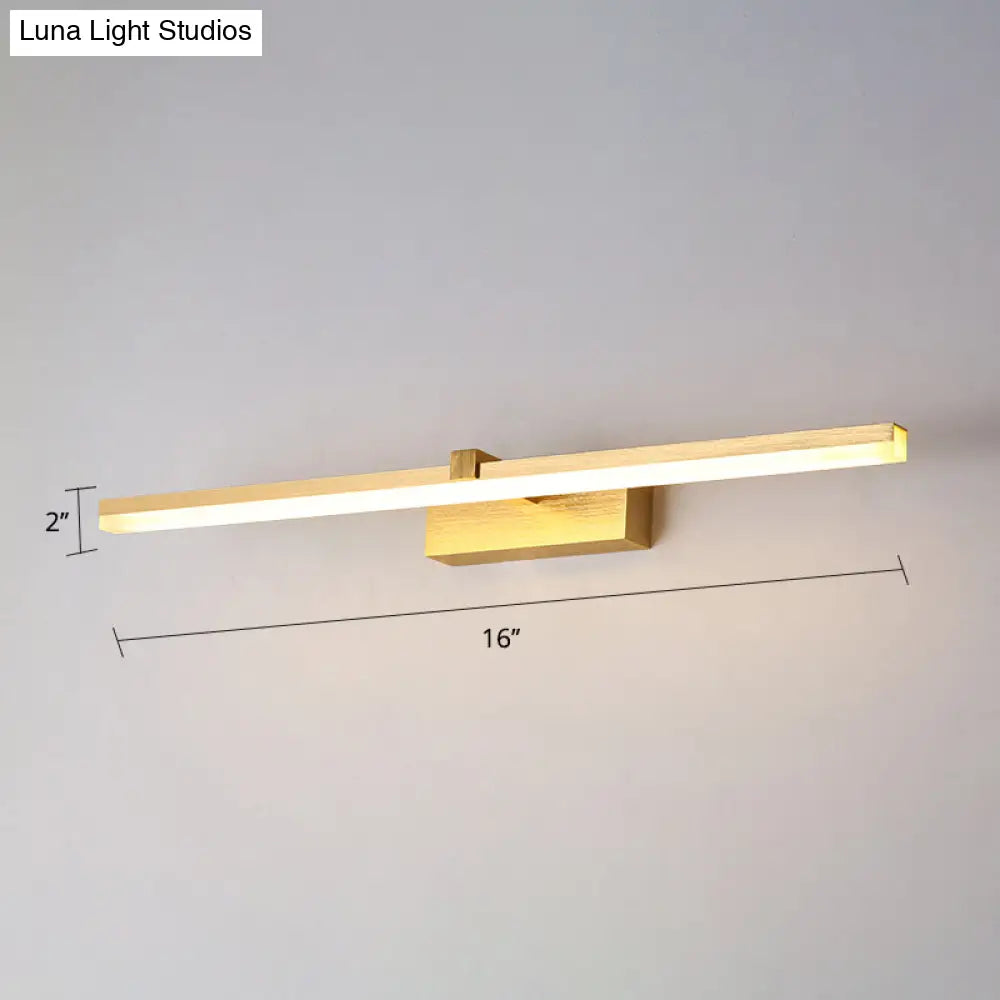 DecorBites™ Sleek Gold Vanity Light Fixture – Modern Metal LED Bath Lighting for Bathroom