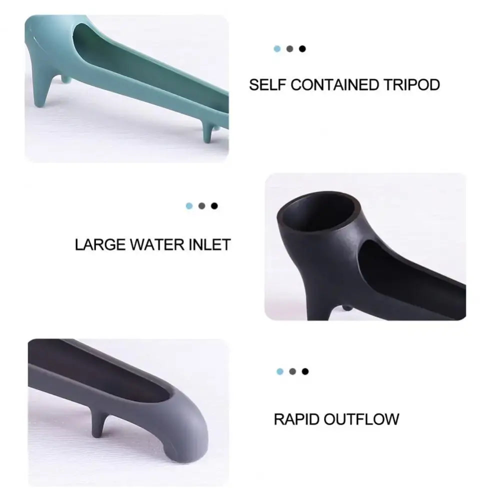 Sleek gray silicone water tank deflector kitchen coffee water guide