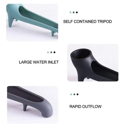 Sleek gray silicone water tank deflector kitchen coffee water guide