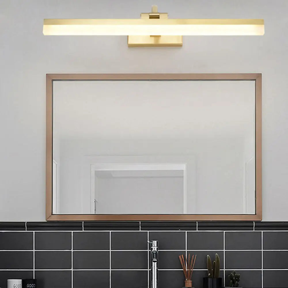 DecorBites™ Sleek LED Vanity Lighting with Yellow Acrylic Shade - Wall Mounted Bathroom Lamp, 9.5"/16" W