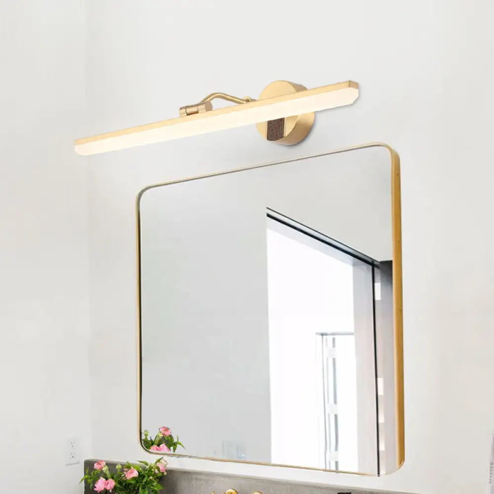 DecorBites™ Sleek LED Vanity Wall Light in Black/Gold for Modern Bathrooms
