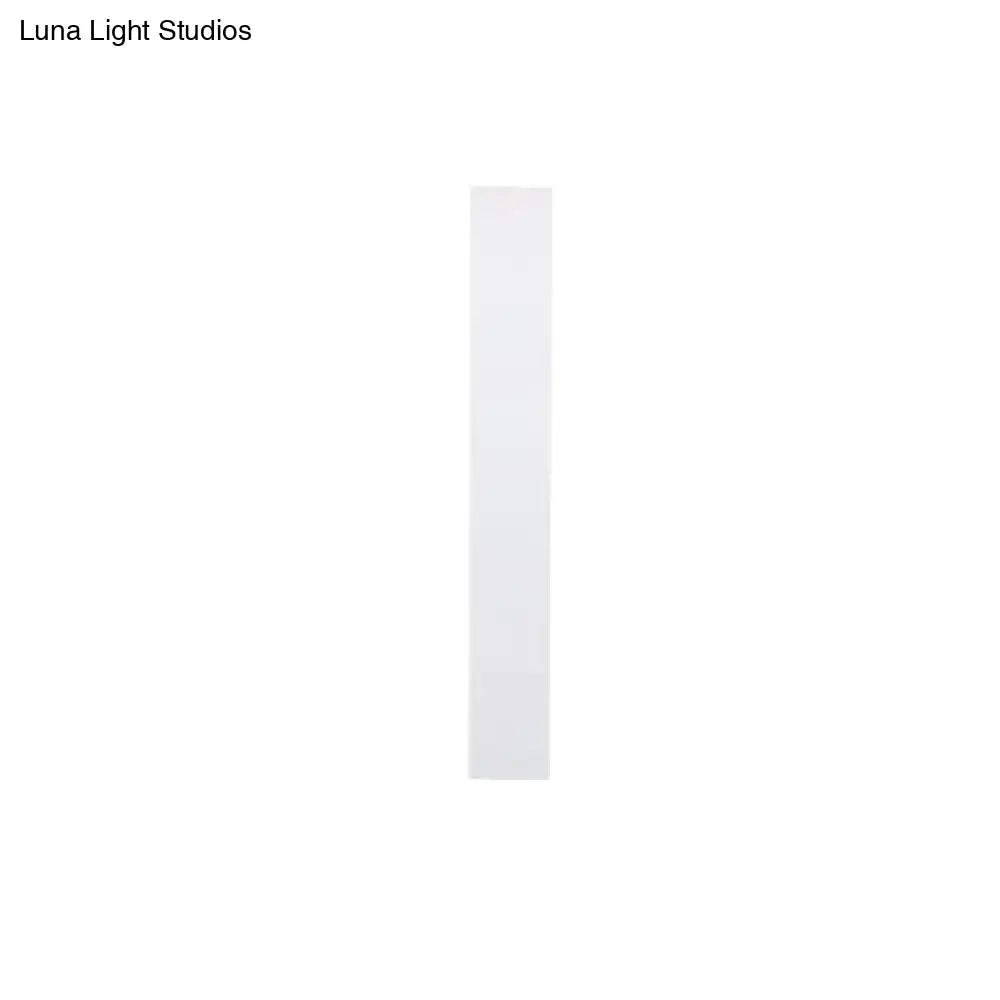 DecorBites™ Sleek LED Wall Lighting: Aluminum Shade Black/White Finish Sconce for Bedroom