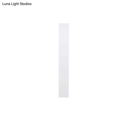 DecorBites™ Sleek LED Wall Lighting: Aluminum Shade Black/White Finish Sconce for Bedroom
