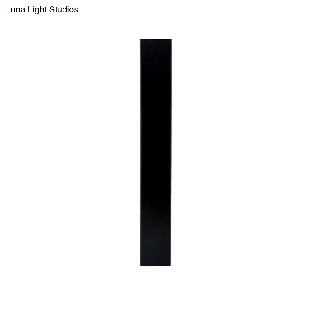 DecorBites™ Sleek LED Wall Lighting: Aluminum Shade Black/White Finish Sconce for Bedroom
