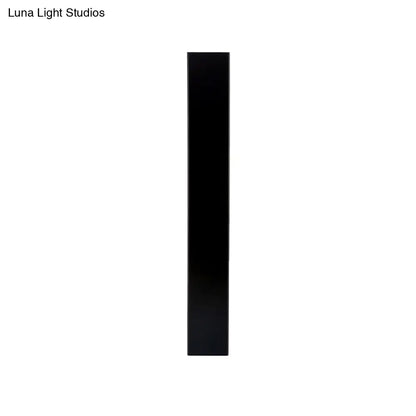 DecorBites™ Sleek LED Wall Lighting: Aluminum Shade Black/White Finish Sconce for Bedroom