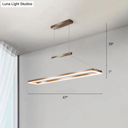 DecorBites™ Sleek Metal Island Ceiling LED Pendant Light for Dining Room - Simplicity and Style