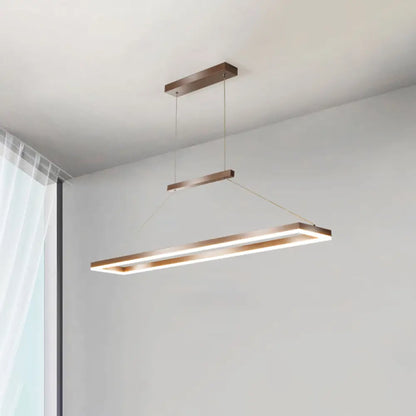 DecorBites™ Sleek Metal Island Ceiling LED Pendant Light for Dining Room - Simplicity and Style