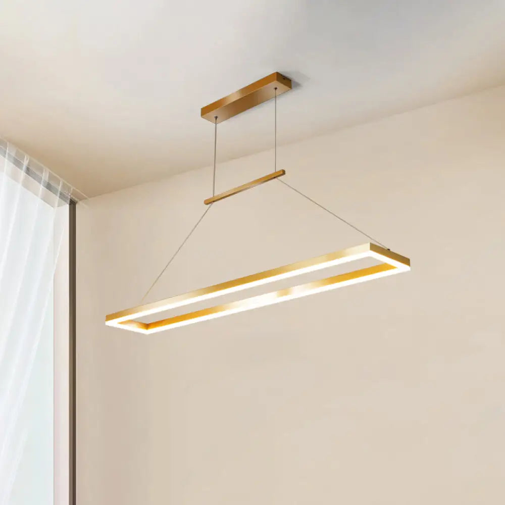 DecorBites™ Sleek Metal Island Ceiling LED Pendant Light for Dining Room - Simplicity and Style