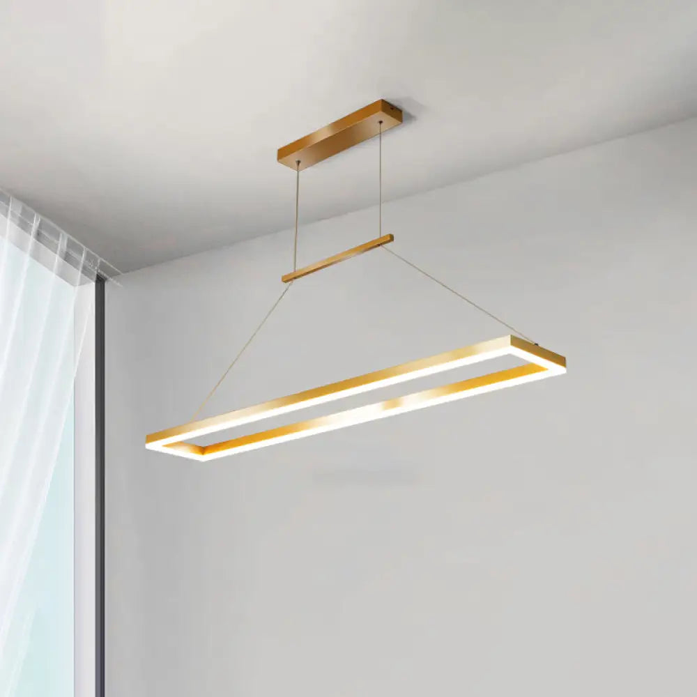 DecorBites™ Sleek Metal Island Ceiling LED Pendant Light for Dining Room - Simplicity and Style
