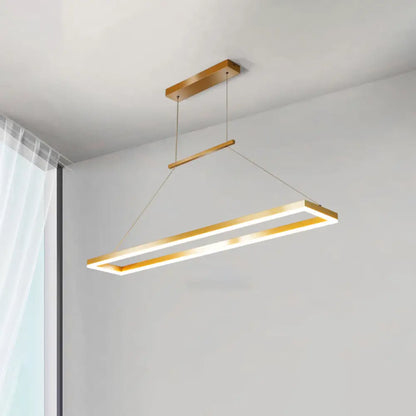 DecorBites™ Sleek Metal Island Ceiling LED Pendant Light for Dining Room - Simplicity and Style