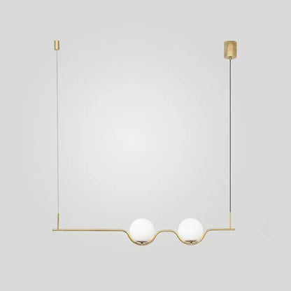 DecorBites™ Sleek Metal Island Pendant - Elegant Glass Ceiling Light for Dining Table