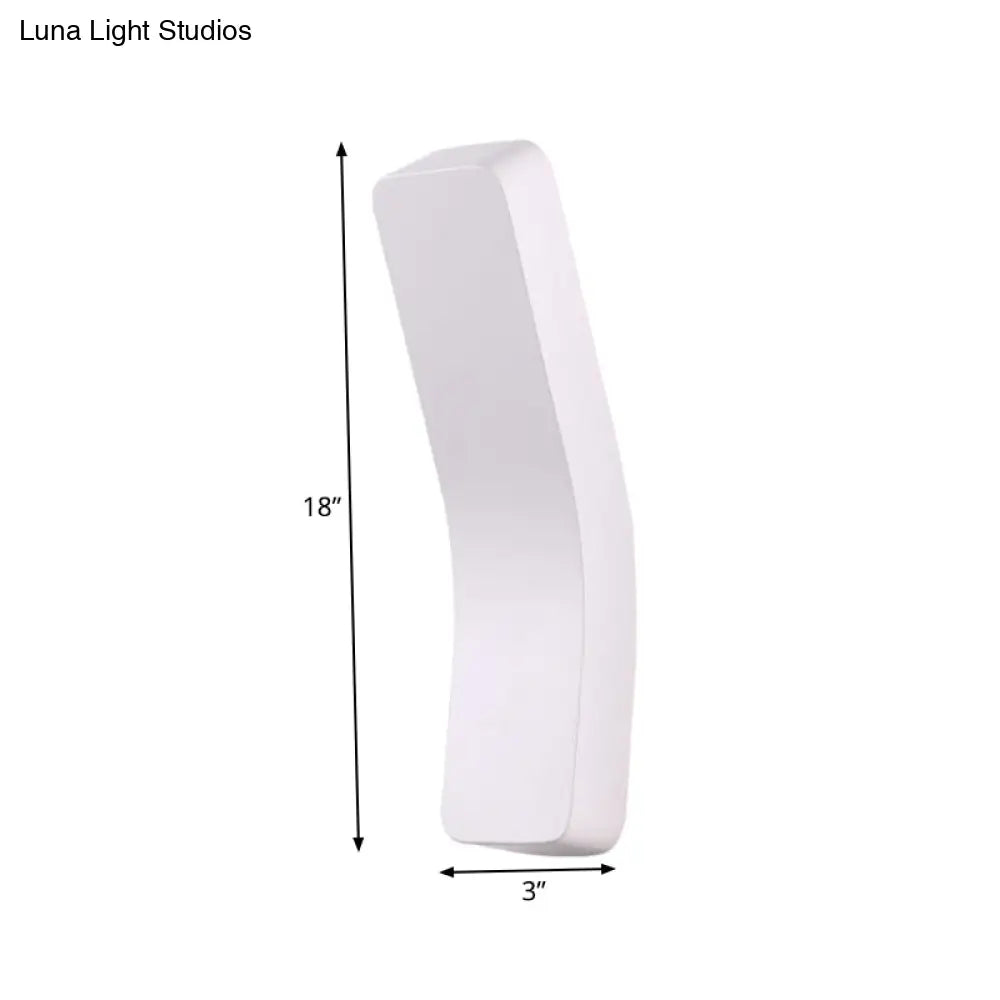DecorBites™ Sleek Metallic Bend Wall Mounted LED Wall Lamp for Corridor with Warm/White Lighting