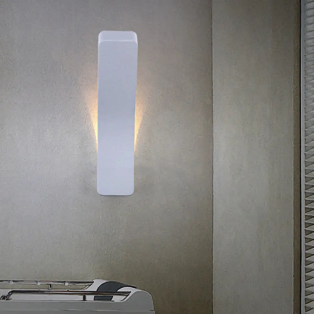 DecorBites™ Sleek Metallic Bend Wall Mounted LED Wall Lamp for Corridor with Warm/White Lighting