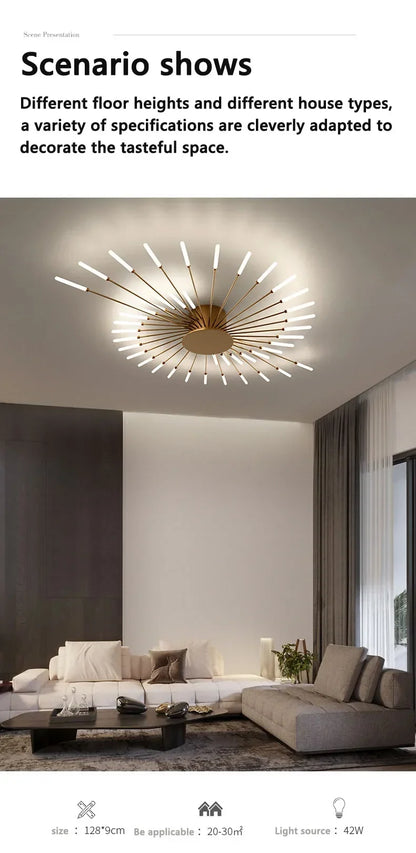 DecorBites™ Sleek Nordic LED Chandelier for Modern Home