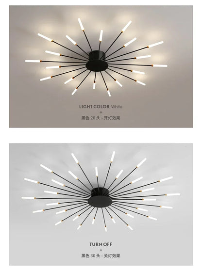 DecorBites™ Sleek Nordic LED Chandelier for Modern Home