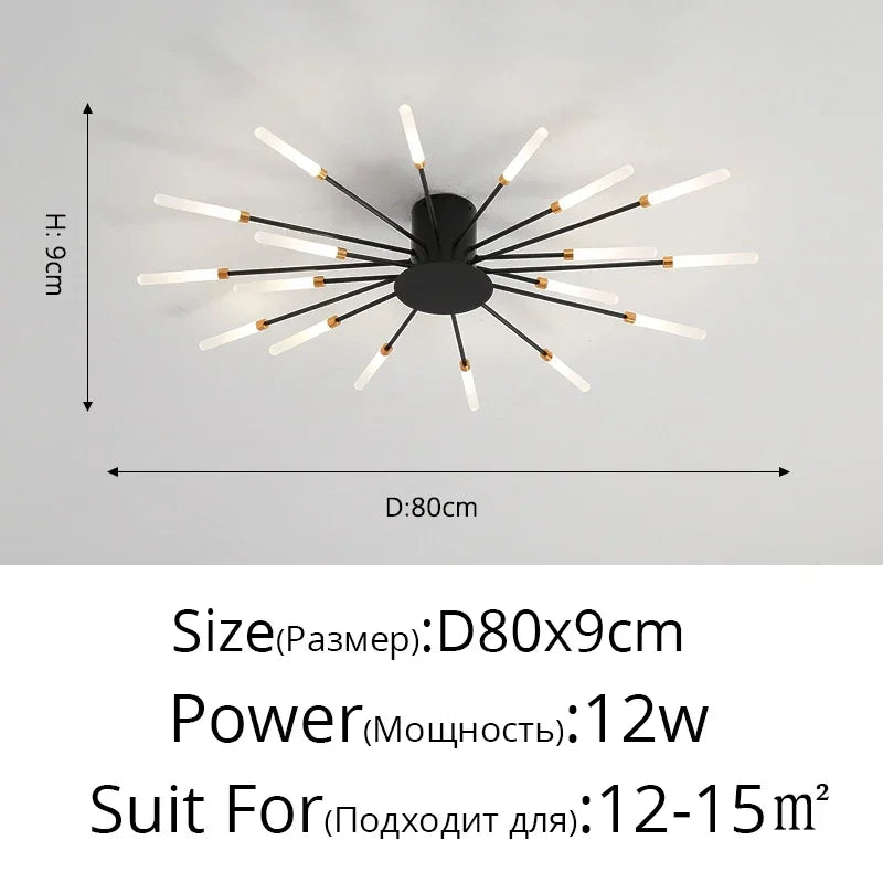 DecorBites™ Sleek Nordic LED Chandelier for Modern Home