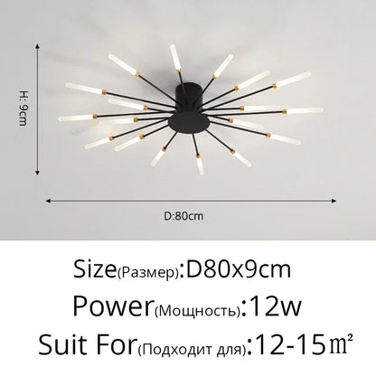 DecorBites™ Sleek Nordic LED Chandelier for Modern Home