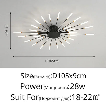 DecorBites™ Sleek Nordic LED Chandelier for Modern Home