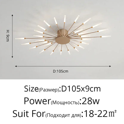 DecorBites™ Sleek Nordic LED Chandelier for Modern Home