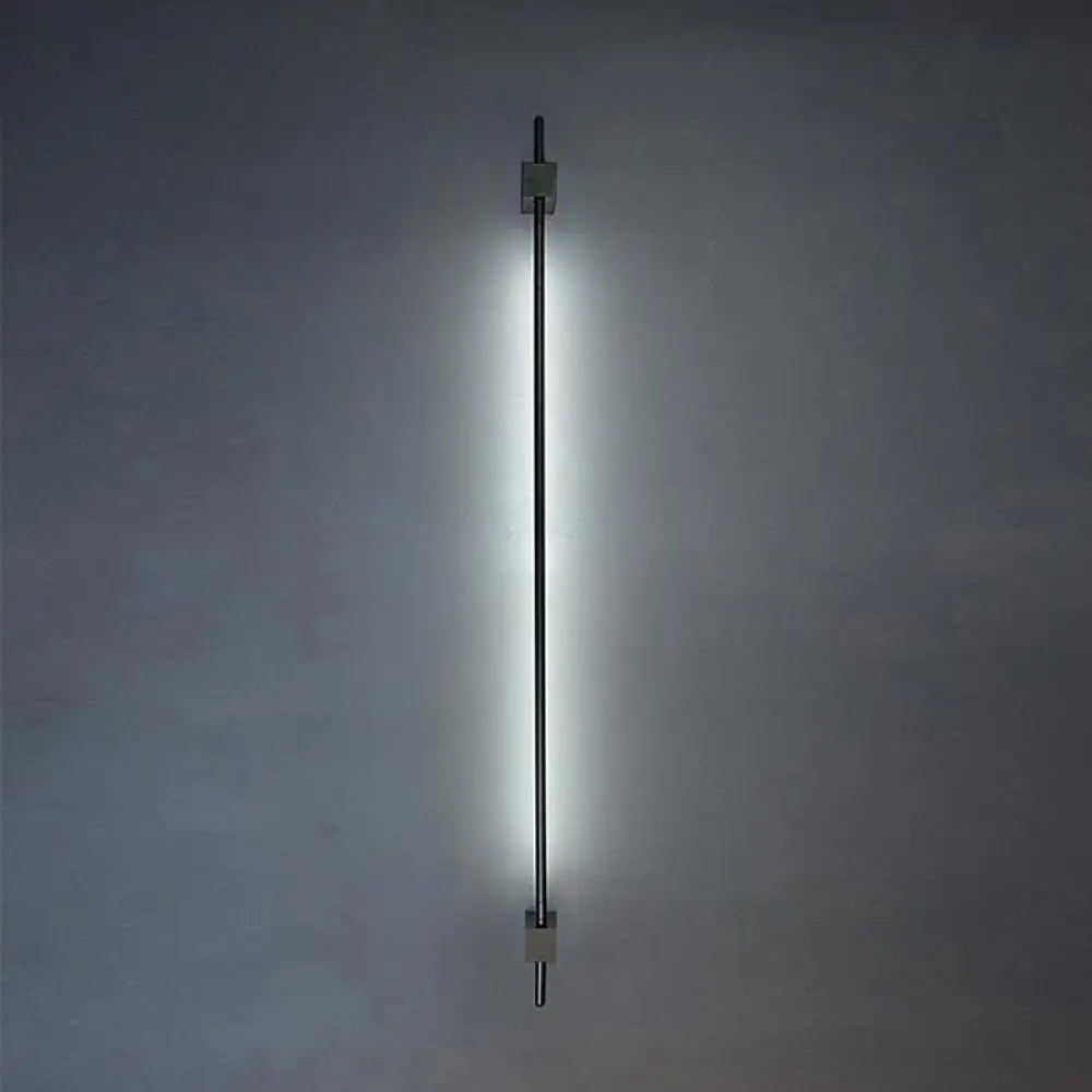 DecorBites™ Sleek Pole Shaped LED Wall Light for Living Room - Minimalist Metallic Wall Mounted Lighting