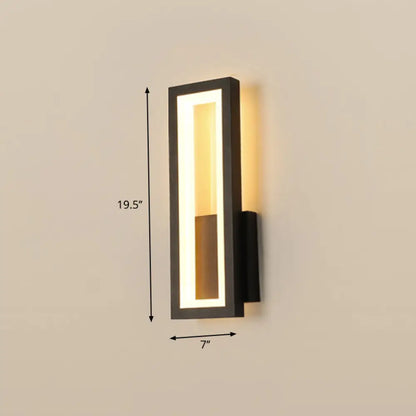 DecorBites™ Sleek Rectangle LED Wall Sconce – Minimalist Metal Foyer Mount Light