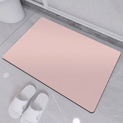 Sleek sage green diatom ooze bath rug for bathroom non-slip mat