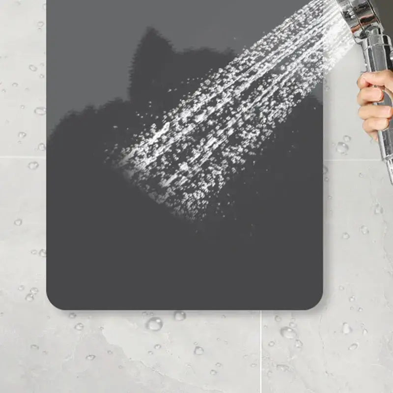 Sleek sage green diatom ooze bath rug for bathroom non-slip mat