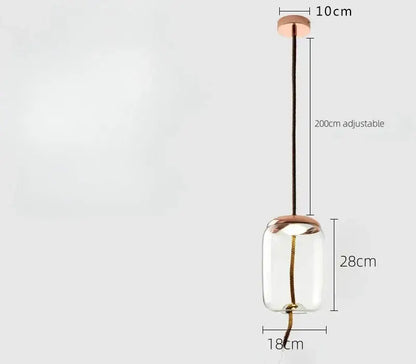 Sleek smoked glass led chandelier living room pendant light