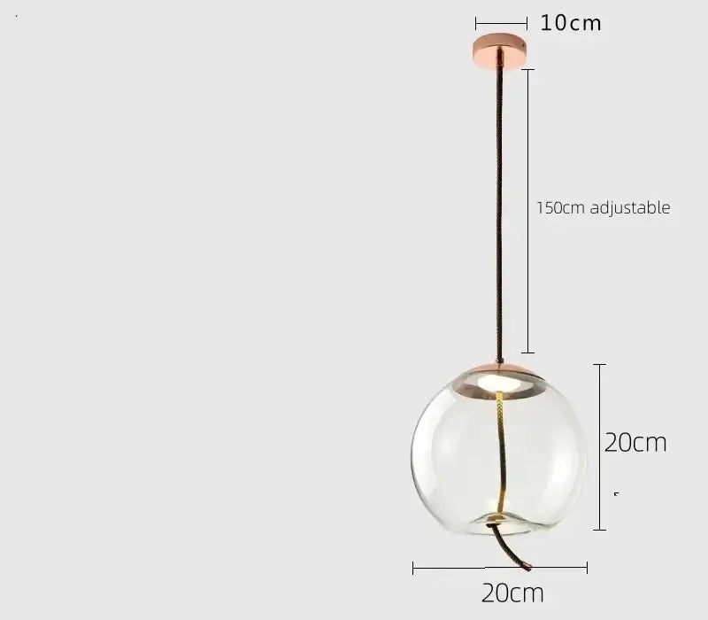 Sleek smoked glass led chandelier living room pendant light