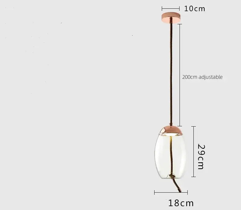 Sleek smoked glass led chandelier living room pendant light