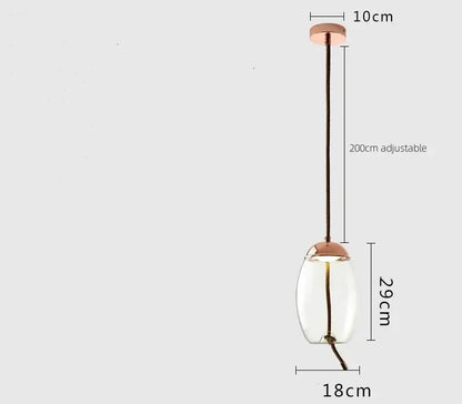 Sleek smoked glass led chandelier living room pendant light