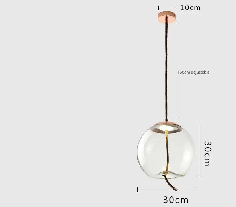 Sleek smoked glass led chandelier living room pendant light