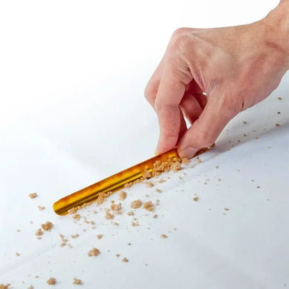 Sleek stainless steel crumb cleaner cake tool dining room scraper