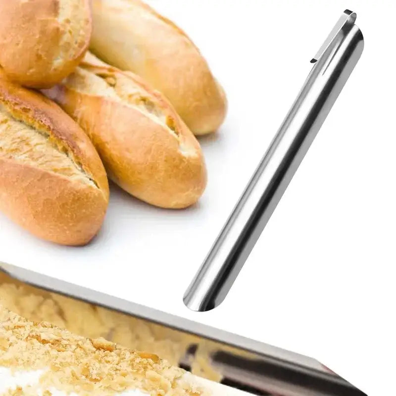 Sleek stainless steel crumb cleaner cake tool dining room scraper