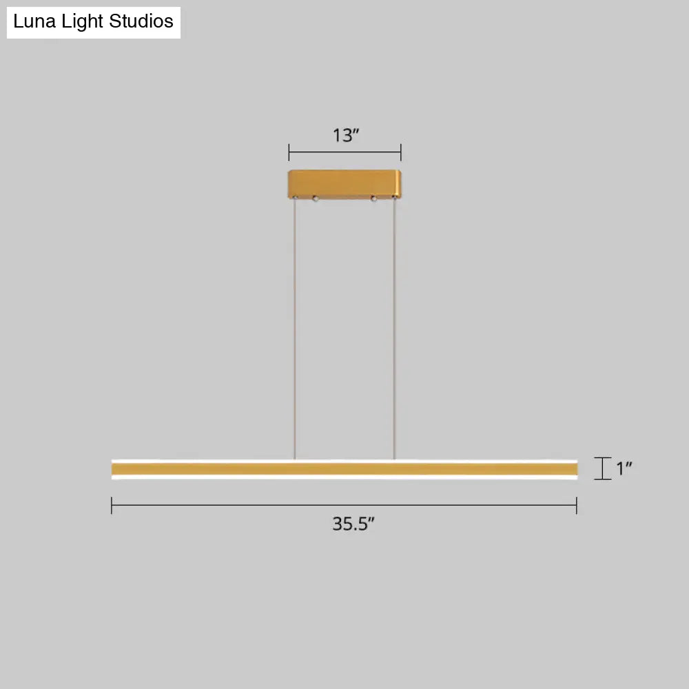 DecorBites™ Sleek Triangle Island Light: Aluminum LED Hanging Lamp for Restaurants