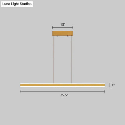 DecorBites™ Sleek Triangle Island Light: Aluminum LED Hanging Lamp for Restaurants