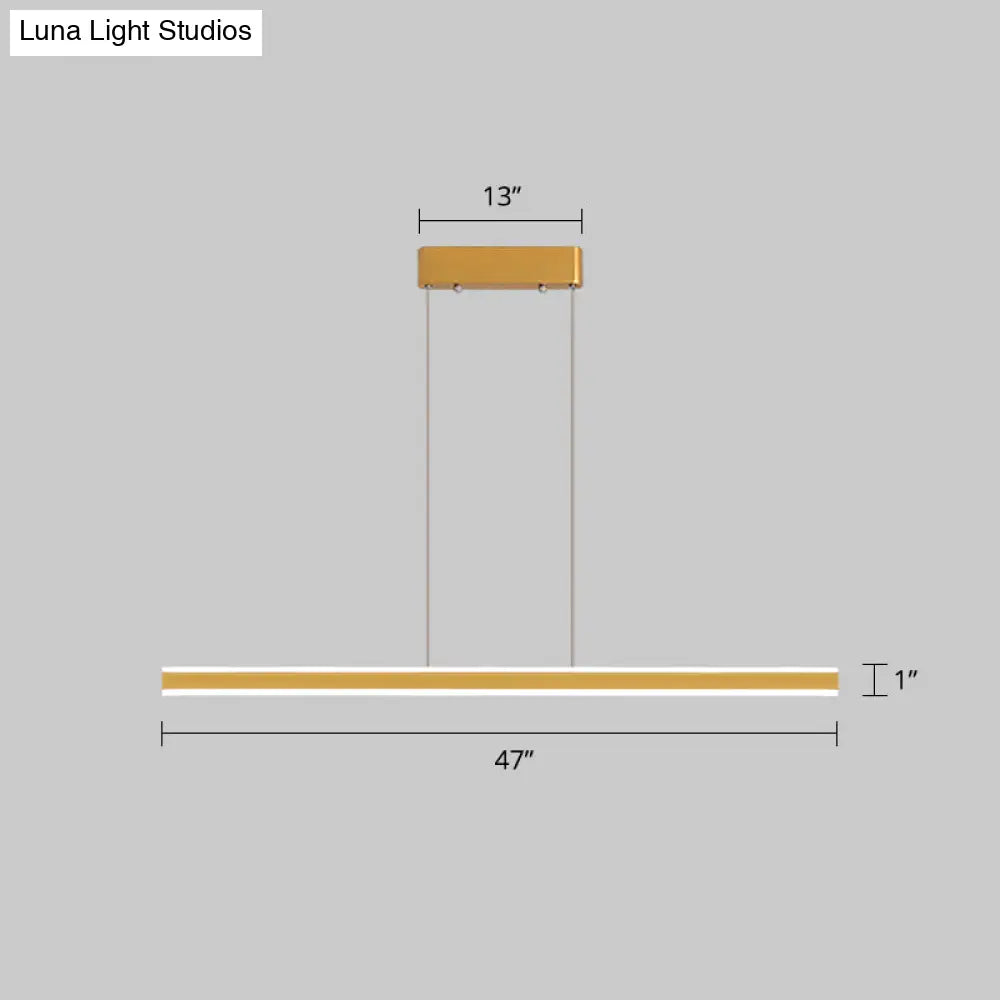 DecorBites™ Sleek Triangle Island Light: Aluminum LED Hanging Lamp for Restaurants