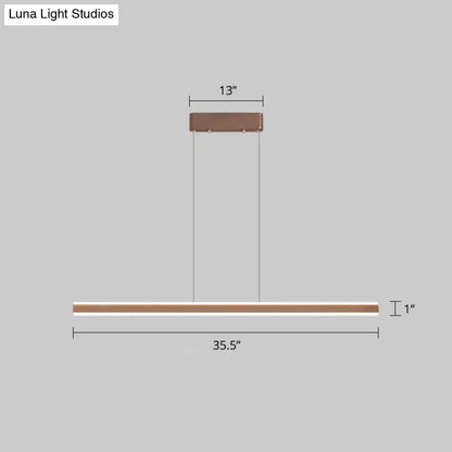 DecorBites™ Sleek Triangle Island Light: Aluminum LED Hanging Lamp for Restaurants