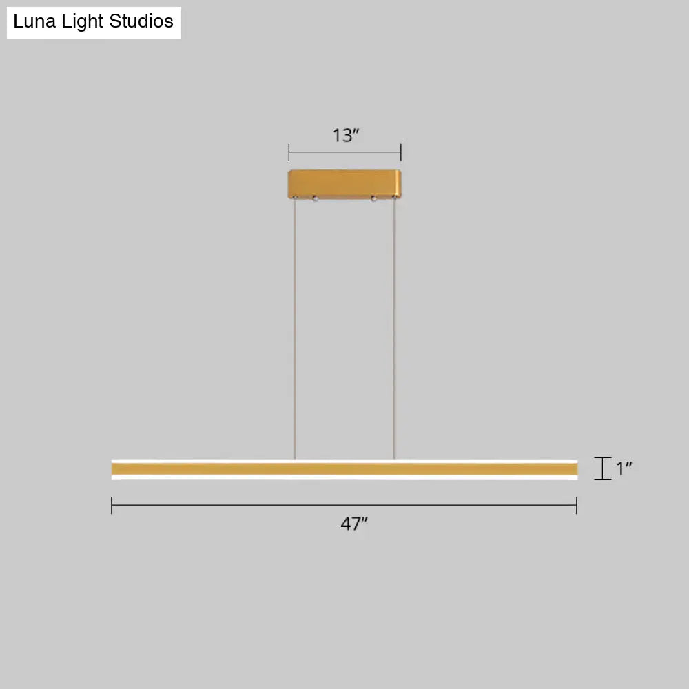 DecorBites™ Sleek Triangle Island Light: Aluminum LED Hanging Lamp for Restaurants