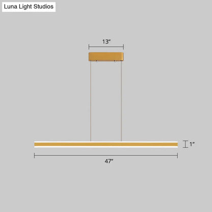 DecorBites™ Sleek Triangle Island Light: Aluminum LED Hanging Lamp for Restaurants