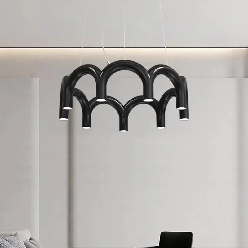 DecorBites™ Sleek U-Shaped Chandelier for Bedroom and Kitchen