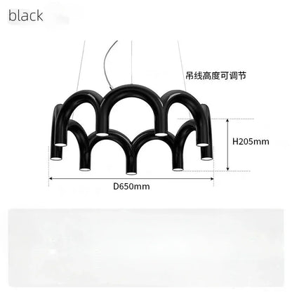 DecorBites™ Sleek U-Shaped Chandelier for Bedroom and Kitchen