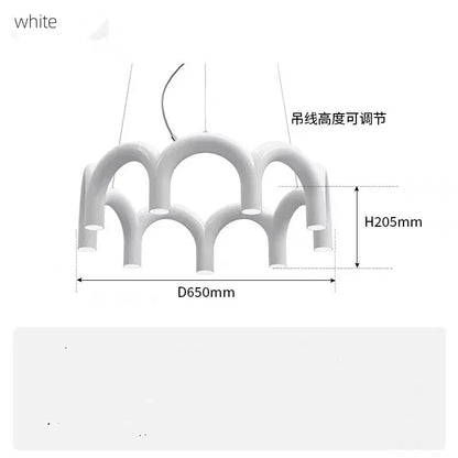 DecorBites™ Sleek U-Shaped Chandelier for Bedroom and Kitchen