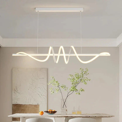 DecorBites™ Sleek Wavy Pendant Lights for Dining Room