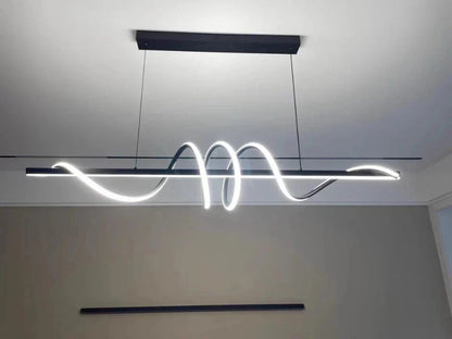 DecorBites™ Sleek Wavy Pendant Lights for Dining Room