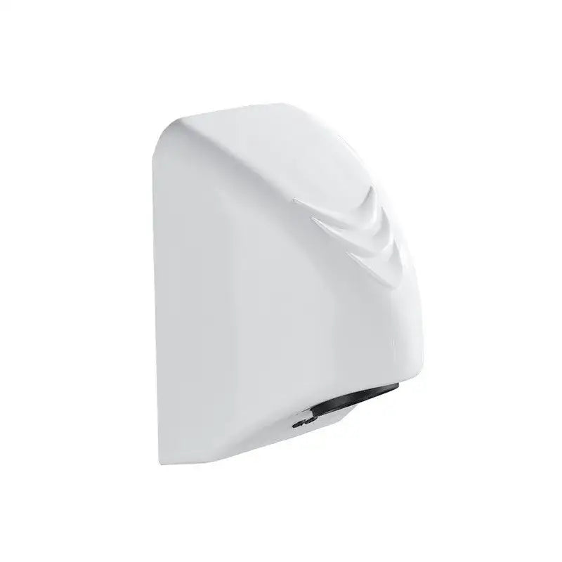 Sleek white and black automatic hand dryer bathroom wall mount
