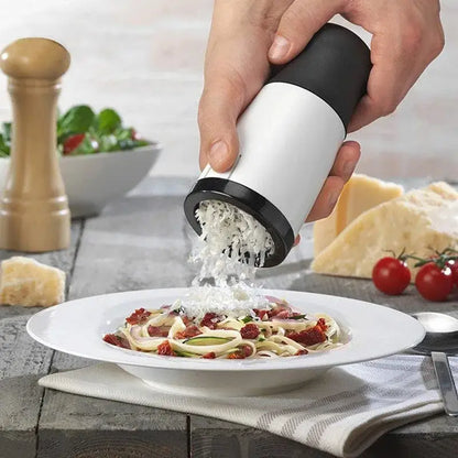 Sleek white & black herb grinder chopper slicer for kitchen pasta