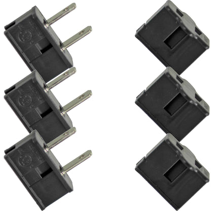 Slide-On Male & Female Zip Plugs