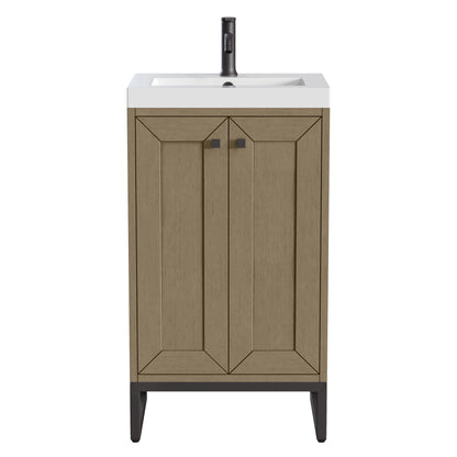 James Martin Chianti 20" Single Bathroom Vanity, Walnut Whisper