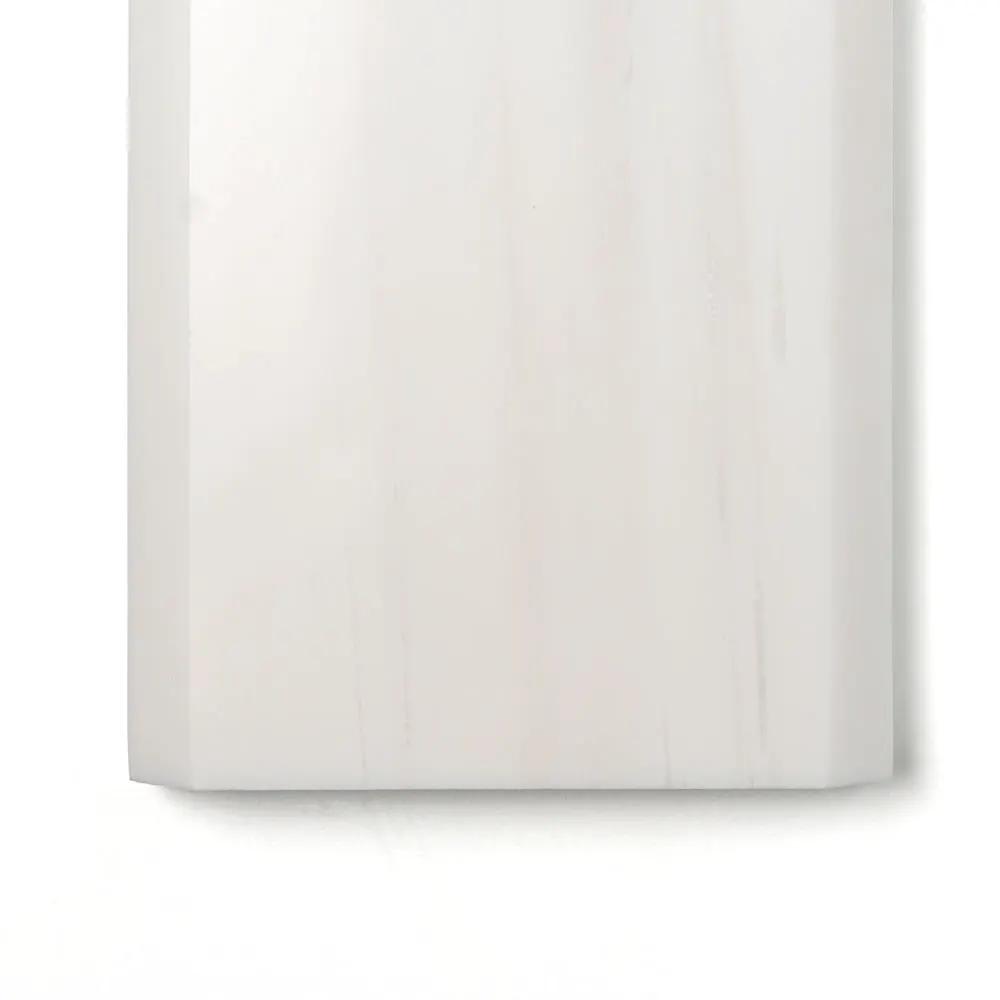 Snow White Polished Marble Corner Shelves 4x36